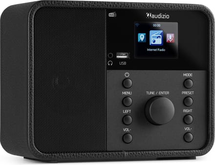 Audizio Nardo - DAB+ en internetradio met Bluetooth en FM - incl. afstandsbediening - Zwart