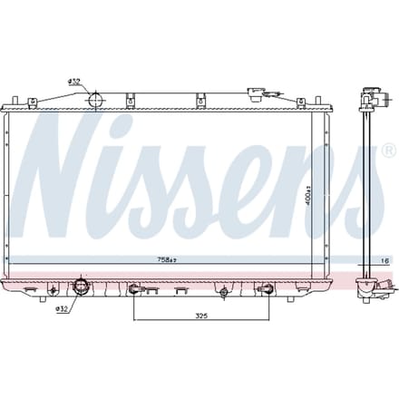 Radiator, motorkoeling NISSENS 68138