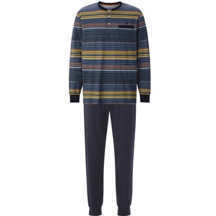 Babista herren Pyjama - 52/54 - blauw - Plus Size