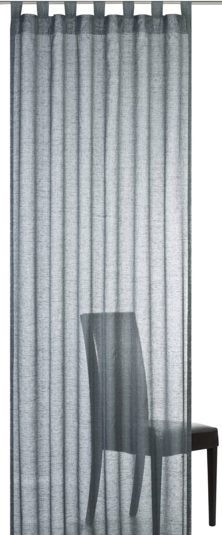 Elbersdrucke Gordijn met lussen Effecto 255x140 cm antraciet