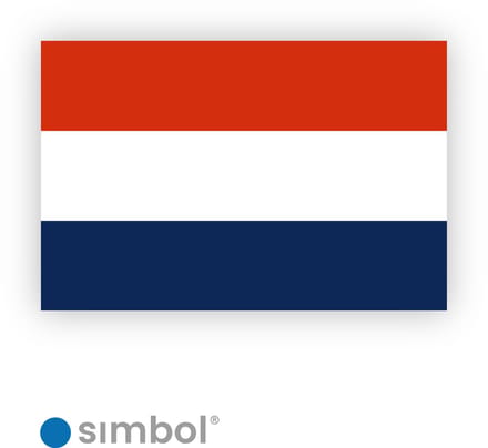 Simbol® Nederlandse Vlag Stickers - 8 x 12 cm - Duurzame kwaliteit