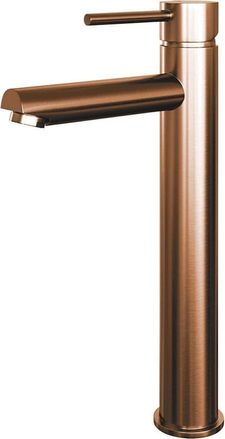 Brauer Copper Edition Wastafelmengkraan opbouw - hoog - model a - PVD - geborsteld koper