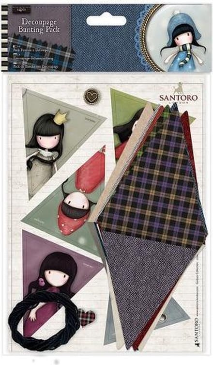 Decoupage Bunting Pack - Santoro Tweed