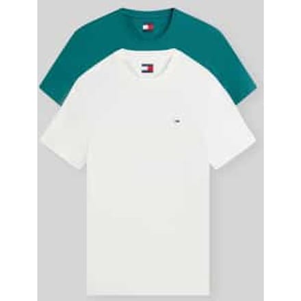 slim fit T-shirts van puur katoen in set van 2