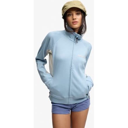 Superdry Bench Trainingsjack met Hoge Kraag en Contrast Light Blue Grootte: XS