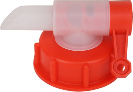 Dopkraan kunststof 61 mm - HDPE inwendig - Rood