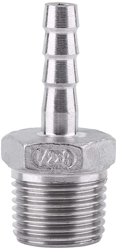 Dailygoods- Slangpilaar Roestvrij Staal Ss304 - Slangkoppeling
