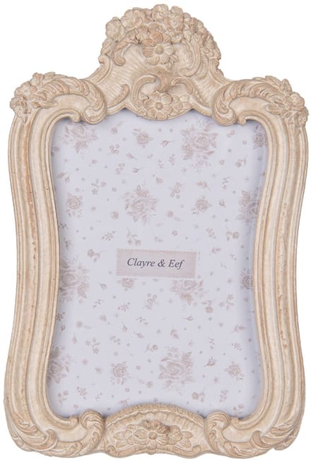Clayre & Eef Fotolijst 10x15 cm Beige Kunststof