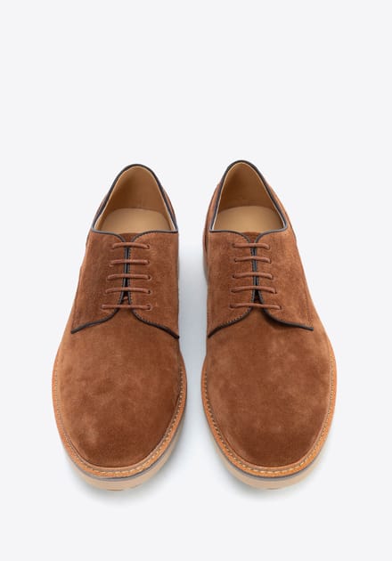 Wittchen Heren Bruine Suède Leren Derby Schoenen