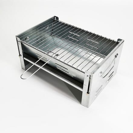 Réchaud de camping à gril pliant blanc
