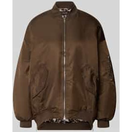 Oversized bomberjack met opstaande kraag