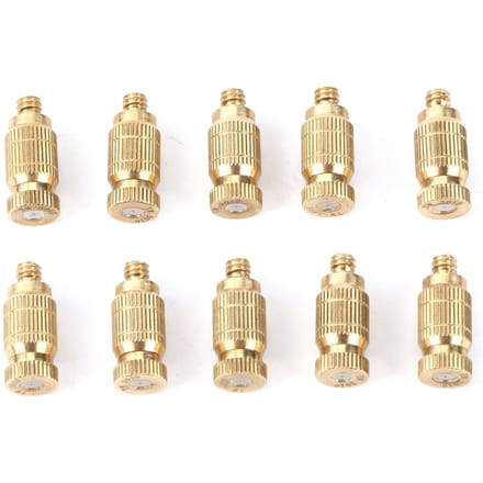10 stuks Messing Nevelsproeiers met Draad Nevelende Sproeikop goud