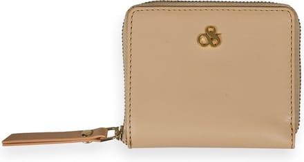 SCOTCH & SODA Leren Kaarthoes Leather Wallet Ivory Beige