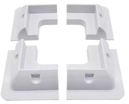 Montagebeugel zonnepaneel hoekprofiel (4 stuks) - wit