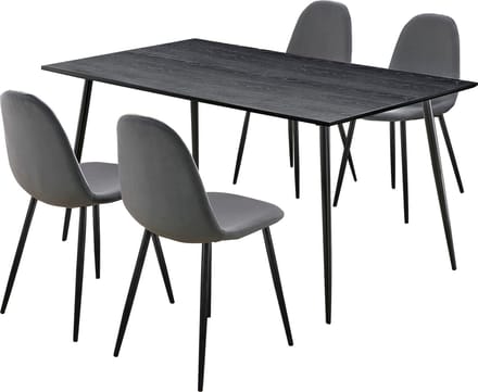 Monza-Eetset - 160 cm - Antraciet