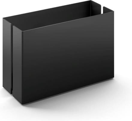 Zack bakje Potes zwart rvs - 15 cm - staand - 40535
