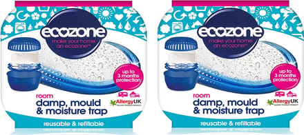 Ecozone - Vocht-, schimmel- en vochtvanger - - 450gram - Navulbaar - Vegan - 2 stuks