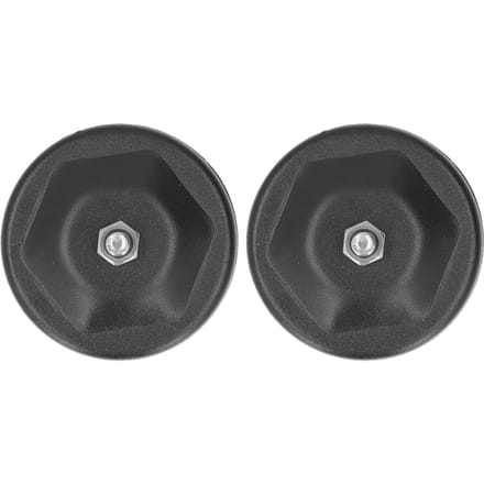 2 stuks Magnetische Montagevoet Krasvrij Niet-destructieve Installatie Zwart Universeel voor LED-licht black