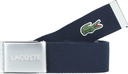 LACOSTE Riem Casual Woven Strap W100 Navy Blue Blauw