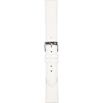 Morellato PMX017BOLLE IG Horlogebandje - Leer - Wit - 18 mm