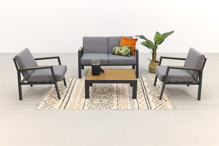 Monto stoel-bank loungeset - 4-delig - Compacte loungeset