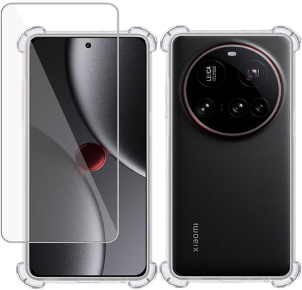 TechNow Hoesje + Screenprotector geschikt voor Xiaomi 15 Ultra Hoesje Screenprotector - Tempered Glass - Extreme Shock Case Transparant