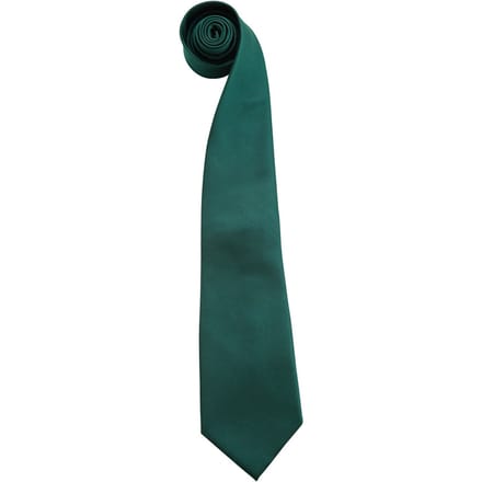 Premier Heren Kleuren Mode Stropdas (Fles groen)