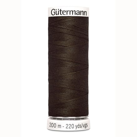 Gütermann Alles Naaigaren, Bruin  Nr. 021, 200 meter, Per stuk.