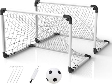 DailySupplies® Voetbaldoeltjes Set van 2 - Voetbal Spullen Kinderen - Wit