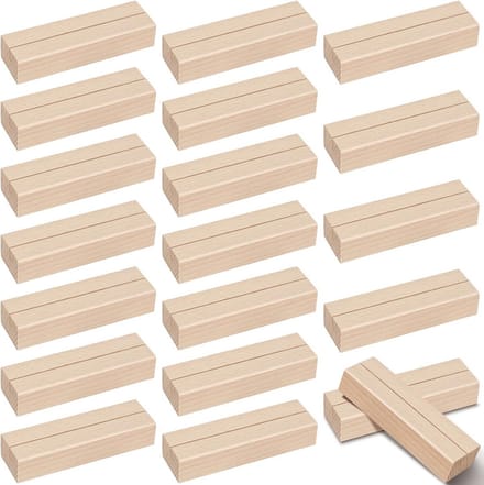 Houten Kaart Houder voor Menu's en Decoraties - 20 Stuks