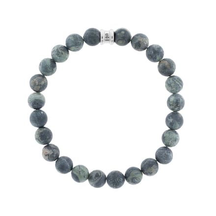 STEEL & BARNETT - Kralenarmband Heren - Kambaba Jaspis - Maat M