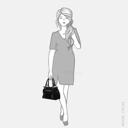 Flora & Co Suedine handtas noir