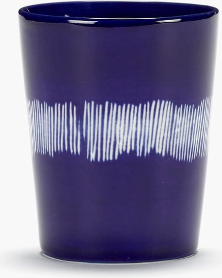Serax - Ottolenghi Feast - Theekop - Donkerblauw/Wit - 8 Ø - 4 stuks