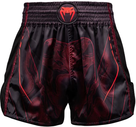 Venum Spectre Muay Thai Shorts Zwart/Rood – Premium Kickboks Shorts - L