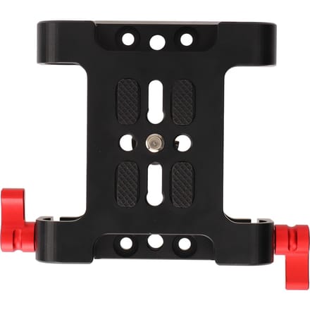 14in Camera Montage Basisplaat Aluminiumlegering 15mm Diameter DSLR Accessoires voor Sony FS7 black