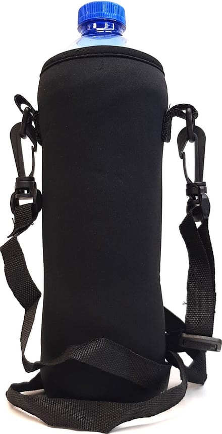 Eizook Koelhoud tas - 75cl - 1 liter fles - Zwart - isolerend