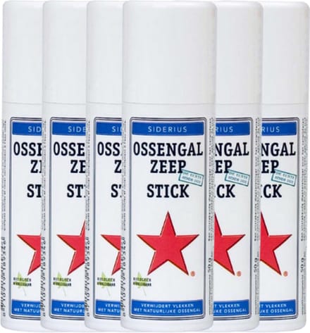 6 x Ossengal Zeep Stick 40 Gram Voordeelverpakking