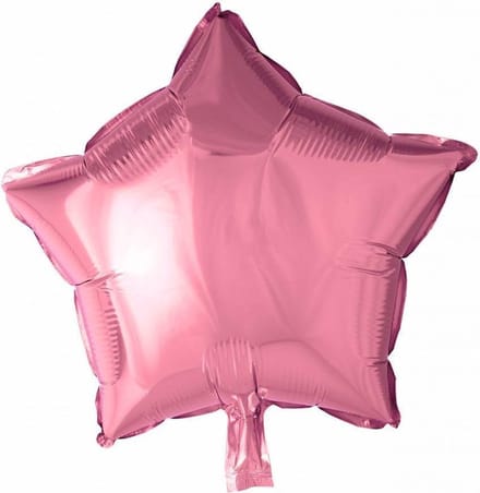 Folie ballon ster Lichtroze 46 cm