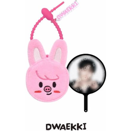 Stray Kids - [Wereldtournee Run It Seoul] SKZOO PLUCHEN MINI PICKET SLEUTELHANGER Changbin pink