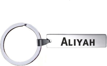 Sleutelhanger Met Naam - Aliyah - RVS