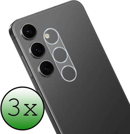 Camera Lens Protector - 3 Stuks Geschikt voor Samsung Galaxy S25 FE - Camera Screenprotector Beschermglas - Gehard Glas - Tempered Glass - Screen Protector