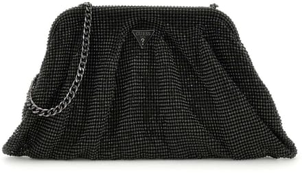 GUESS koppeling schoudertas Zalina Frame Clutch Black zwart