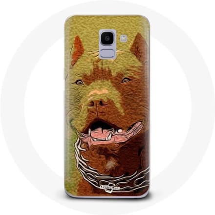 Coque pour Samsung Galaxy A8 2018 American Pit Bull Terrier