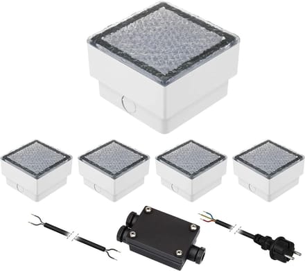 LED Stoeptegels - Grondlampen Buiten - Terras Verlichting - Beloopbaar tot 500kg - 10x10cm - Warm Wit