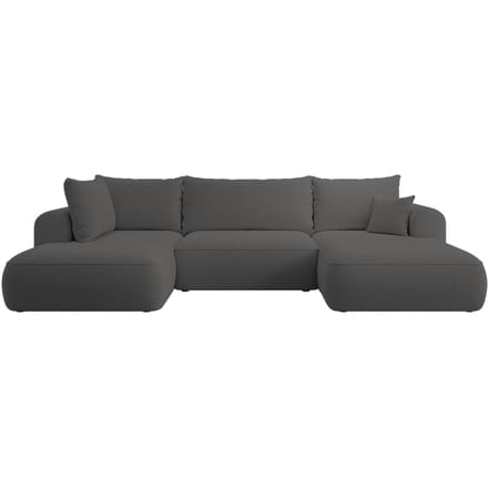 U-bank Philipa links bouclé met slaapfunctie | Selsey Design