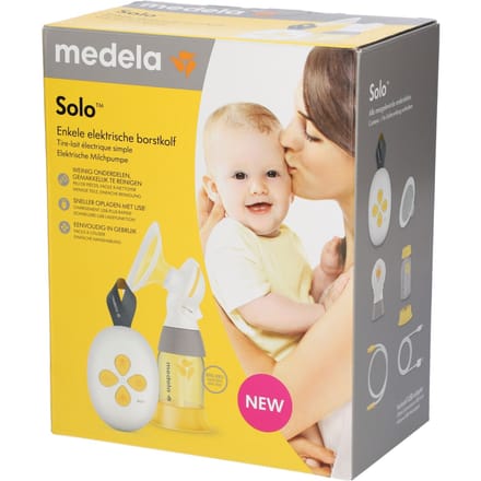 Medela Solo Borstkolf - Enkele Elektrische Borstkolf - Compact en Licht - Oplaadbare accu - USB lader