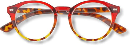 Noci Eyewear QCR340 Jamie Leesbril +1.00 - Helder rood, Tortoise