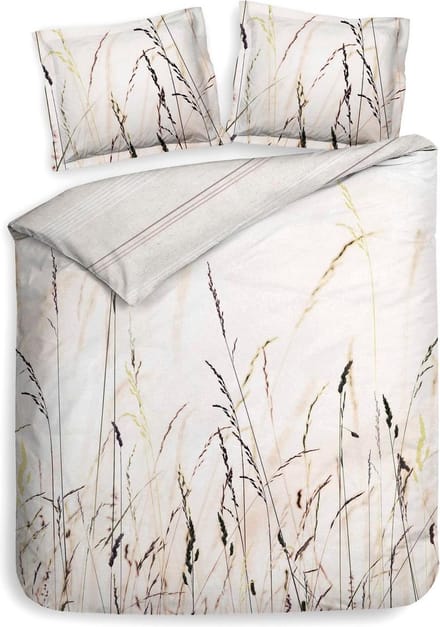 Heckett & Lane Dru Dekbedovertrek - Eenpersoons - 140x200/220 cm - Mist Natural