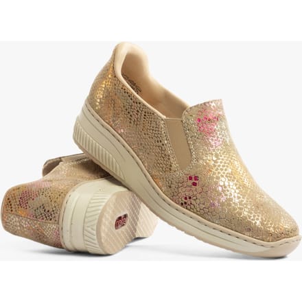 Rieker Instappers beige Synthetisch - Dames - Maat 41