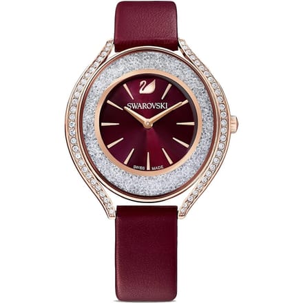 Swarovski 5558637 Crystalline Bourgondisch Rood Dameshorloge 35.5 gray